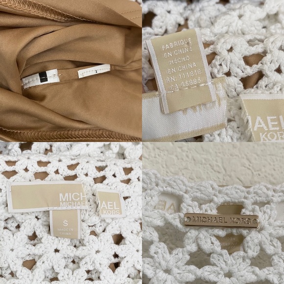 MICHAEL Michael Kors White Crocheted Midi Sheath Dress S - Picture 15 of 15